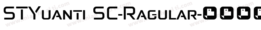 STYuanti SC-Ragular字体转换